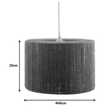 Φωτιστικό Οροφής Sento Inart ε27 Rope σε Φυσική Απόχρωση Φ40x20εκ