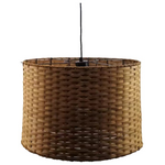 Φωτιστικό Οροφής Siwel Inart ε27 Μπαμπού σε Καφέ Απόχρωση Φ40x27εκ