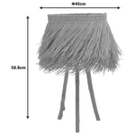 Επιτραπέζιο Φωτιστικό Herfo Inart ε27 Ρατάν σε Φυσική Απόχρωση Φ45x58.8εκ