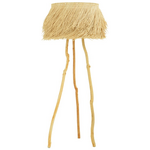 Φωτιστικό Δαπέδου Herfo Inart ε27 Ρατάν σε Φυσική Απόχρωση Φ60x135εκ