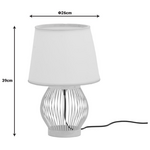 Επιτραπέζιο Φωτιστικό Tabel Inart ε27 Μπαμπού σε Φυσική Απόχρωση Φ26x39εκ