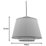 Φωτιστικό Οροφής Torzo Inart ε27 Μπαμπού σε Φυσική Απόχρωση Φ40x32.5εκ