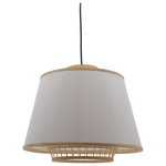 Φωτιστικό Οροφής Torzo Inart ε27 Μπαμπού σε Φυσική Απόχρωση Φ40x32.5εκ