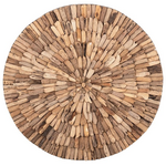 Διακοσμητικό Τοίχου Wargrene Pakoworld Φυσικό Drift Ξύλο Φ60x6εκ