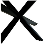 Τραπέζι Miles Pakoworld Μασίφ Ξύλο Ακακίας Πάχους 3.7-4εκ σε Φυσική Απόχρωση με Μαύρα Μεταλλικά Πόδια 200x100x76εκ