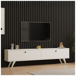 Έπιπλο Τηλεόρασης Jate Pakoworld σε Λευκή Απόχρωση 160x25x40εκ