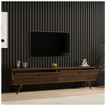 Έπιπλο Τηλεόρασης Jate Pakoworld σε Καρυδί Απόχρωση 160x25x40εκ