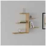 Ραφιέρα Τοίχου Callum Pakoworld σε oak Απόχρωση 82.2x19,6x48εκ