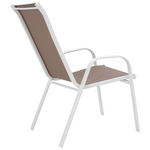 Τραπεζαρία Albero-Calan Pakoworld 3τεμ Μέταλλο σε Λευκή Απόχρωση Φ60x70εκ