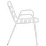 Τραπεζαρία Albero-Sussie Pakoworld 3τεμ Μέταλλο σε Λευκή Απόχρωση Φ60x70εκ