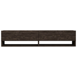 Έπιπλο Τηλεόρασης Επιτοίχιο Melosa Pakoworld σε Σκούρο Καρυδί Απόχρωση 141x30x31εκ