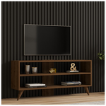 Έπιπλο Τηλεόρασης Prestige Pakoworld σε Καρυδί Απόχρωση 120x29,6x50εκ