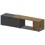 Σύνθετο Σαλονιού  Poelfy Pakoworld σε Ανθρακί-oak Απόχρωση 170x37.5x42εκ