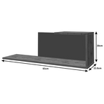 Σύνθετο Σαλονιού  Poelfy Pakoworld σε Ανθρακί-oak Απόχρωση 170x37.5x42εκ