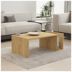 Τραπέζι Σαλονιού Poko Pakoworld σε oak Απόχρωση 86.8x50x32,4εκ