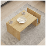 Τραπέζι Σαλονιού Poko Pakoworld σε oak Απόχρωση 86.8x50x32,4εκ