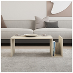 Τραπέζι Σαλονιού Poko Pakoworld σε όψη Τραβερτίνας 86.8x50x32,4εκ