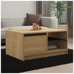 Τραπέζι Σαλονιού Narli Pakoworld σε oak Απόχρωση 90x60x45εκ