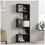 Βιβλιοθήκη Cascade Pakoworld σε Σκούρο Καρυδί Απόχρωση 51.8x22x150εκ