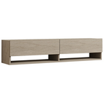 Έπιπλο Τηλεόρασης Επιτοίχιο Melosa Pakoworld σε όψη Τραβερτίνας 141x30x31εκ