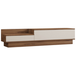 Έπιπλο Τηλεόρασης Eclipse Pakoworld σε Λευκό-Ανθρακί Απόχρωση 160x35x35εκ