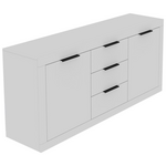 Μπουφές Doha Pakoworld σε Λευκή Απόχρωση 180x45x80.5εκ