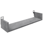 Ραφιέρα Τοίχου Derva Pakoworld σε Cement Γκρι Απόχρωση 60x15x10cm