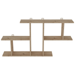 Ραφιέρα Τοίχου Vertoura Pakoworld σε oak Απόχρωση 116x18.5x60cm