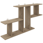 Ραφιέρα Τοίχου Vertoura Pakoworld σε oak Απόχρωση 116x18.5x60cm