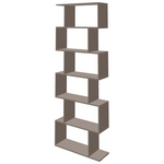 Βιβλιοθήκη Sezen Pakoworld σε Μόκα Απόχρωση 70x24x191.5εκ