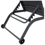 Ξαπλώστρα Jaipur Pakoworld Αλουμίνιο-Textilene Ανθρακί