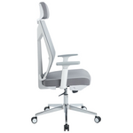 Καρέκλα Γραφείου Διευθυντή Commend Pakoworld Mesh Γκρι Ύφασμα