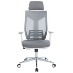 Καρέκλα Γραφείου Διευθυντή Commend Pakoworld Mesh Γκρι Ύφασμα