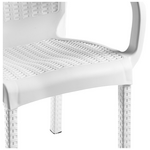 Τραπεζαρία Icon-Festive Pakoworld σετ 5τεμ pp σε Λευκή Απόχρωση