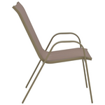 Τραπεζαρία Albero-Calan Pakoworld 3τεμ Μέταλλο σε Σαμπανιζέ Απόχρωση Φ60x70εκ