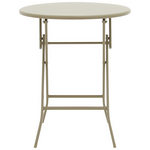 Τραπεζαρία Albero-Calan Pakoworld 3τεμ Μέταλλο σε Σαμπανιζέ Απόχρωση Φ60x70εκ