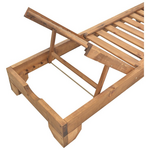 Ξαπλώστρα Zalka Pakoworld l1 σε Καρυδί Απόχρωση 66x197x28εκ