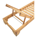 Ξαπλώστρα Zalka Pakoworld l1 σε Φυσική Απόχρωση 66x197x28εκ