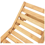 Ξαπλώστρα Zalka Pakoworld l1 σε Φυσική Απόχρωση 66x197x28εκ