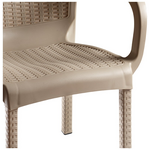 Τραπεζαρία Icon-Festive Pakoworld σετ 3τεμ pp σε Cappuccino Απόχρωση