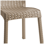 Τραπεζαρία Icon-Confident Pakoworld σετ 5τεμ pp σε Cappuccino Απόχρωση