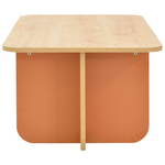 Τραπέζι Bοca Pakoworld σε oak-Κεραμιδί Απόχρωση 100x60x42εκ