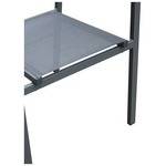 Τραπεζαρία Moly - Kliton ι σετ 3τεμ Pakoworld Ανθρακί Αλουμίνιο και Textilene σε Ανθρακί Απόχρωση 80x80x74εκ