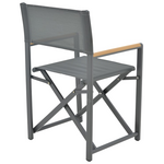 Τραπεζαρία Kliton-Mabu σετ 3τεμ Pakoworld Αλουμίνιο σε Ανθρακί Απόχρωση 80x80x74εκ