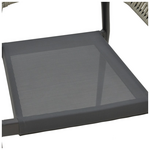 Τραπεζαρία Kliton- Elation σετ 3τεμ Pakoworld  Αλουμίνιο σε Ανθρακί Απόχρωση 80x80x74εκ