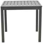 Τραπέζι Kliton  Pakoworld Αλουμινίου Ανθρακί 80x80x74εκ