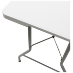 Τραπέζι Catering Rodeo Pakoworld Πτυσσόμενο-Βαλίτσα Λευκό 240x76x74εκ