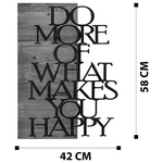 Διακοσμητικό Τοίχου Haper Pakoworld Ξύλο Πεύκου σε Φυσική Απόχρωση με Μαύρο Μέταλλο 42x3x58εκ