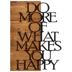 Διακοσμητικό Τοίχου Haper Pakoworld Ξύλο Πεύκου σε Φυσική Απόχρωση με Μαύρο Μέταλλο 42x3x58εκ