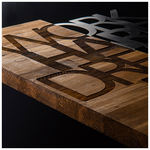 Διακοσμητικό Τοίχου Deseze Pakoworld Ξύλο Πεύκου σε Φυσική Απόχρωση με Μαύρο Μέταλλο 48x3x58εκ